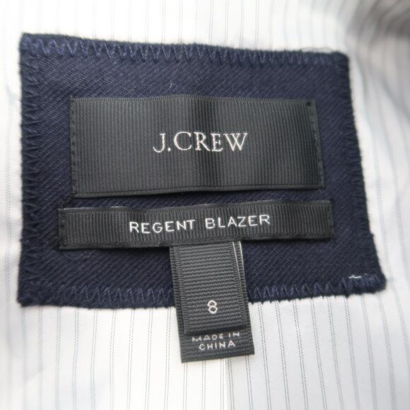 J. Crew Regent Blazer Navy Blue Wool Jacket 8 - Picture 5 of 7